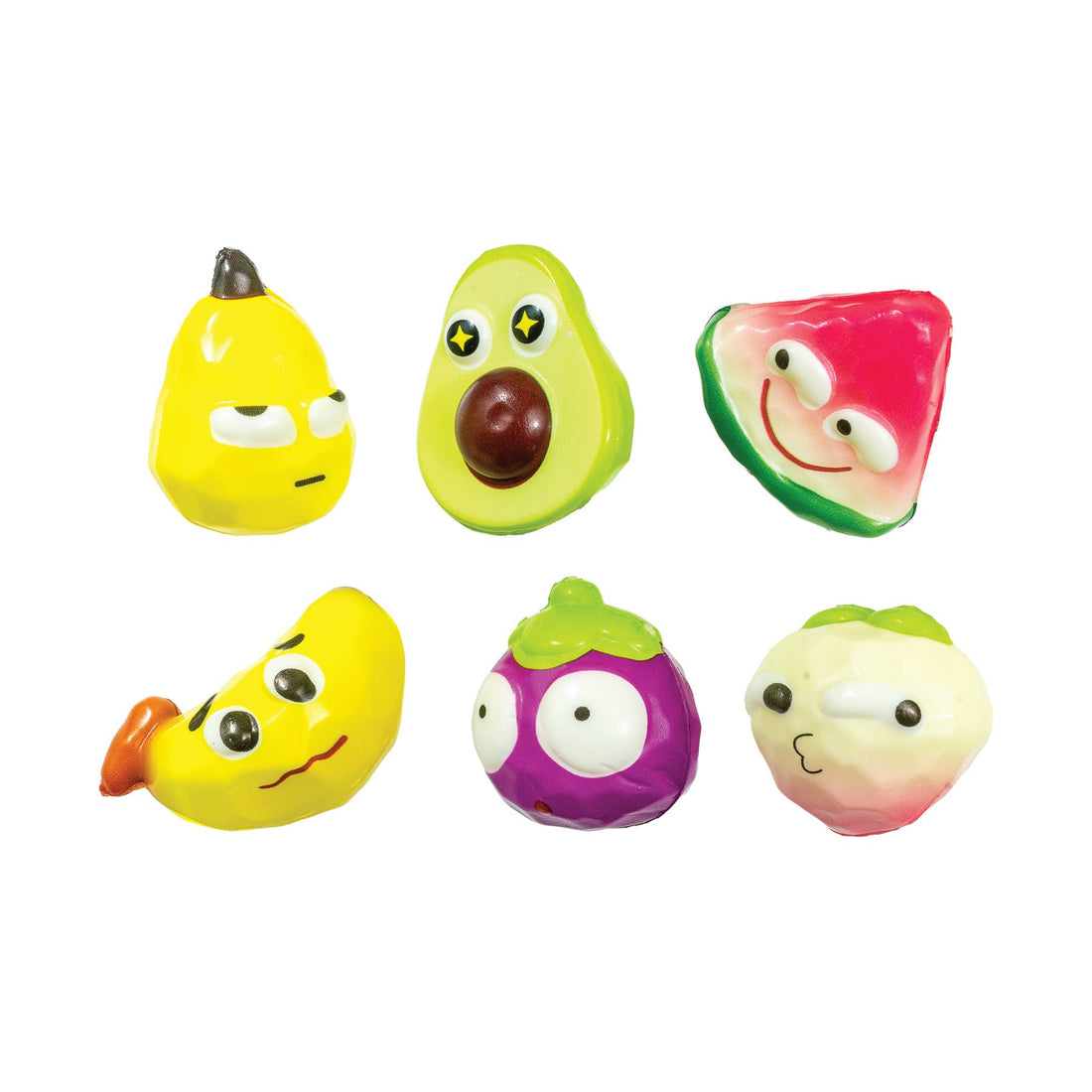 12 Pack Mini Squishy Fruit Toys