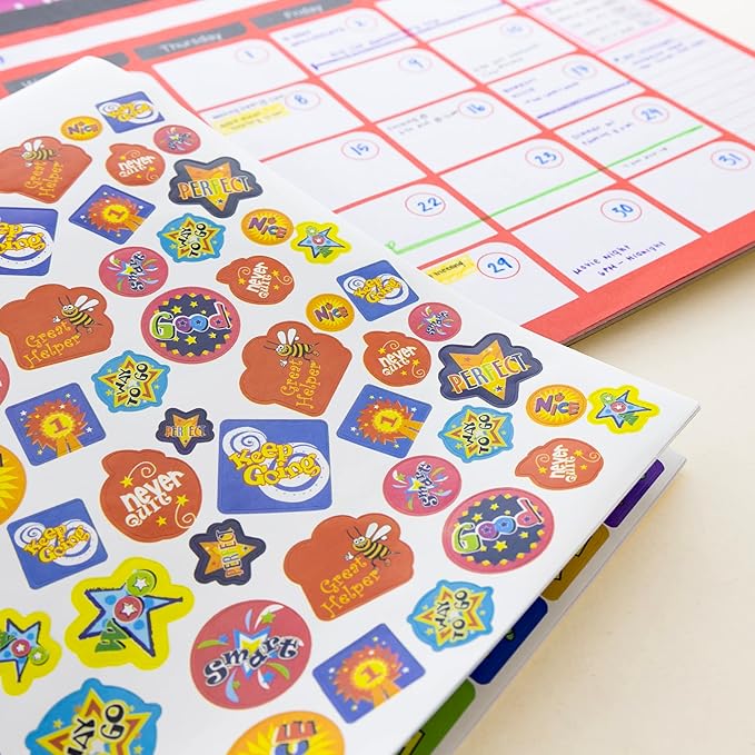 Jumbo Teacher Pack Reward Stickers Book - Over 700