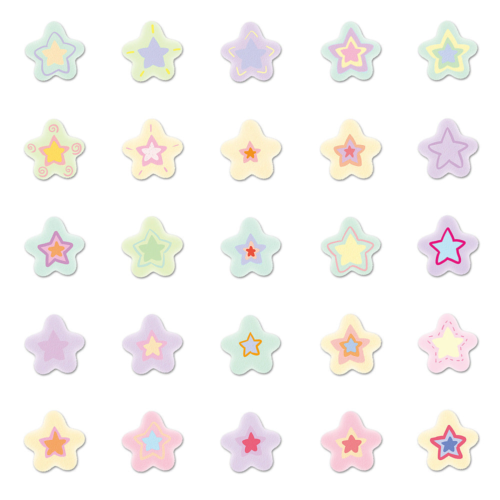 Pastel Stars - Pack of 50 Stickers
