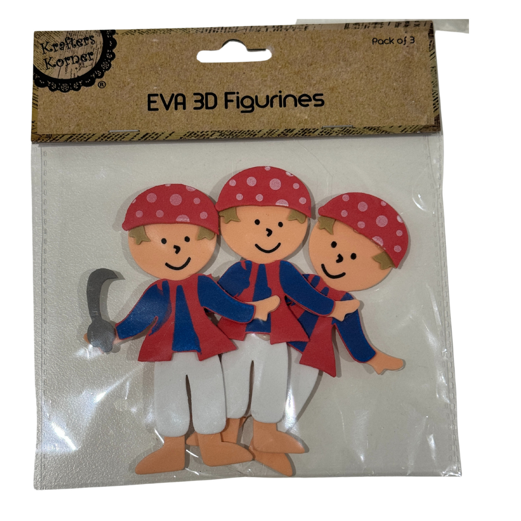 Characters - Figurine Foam Stickers 3 per pack