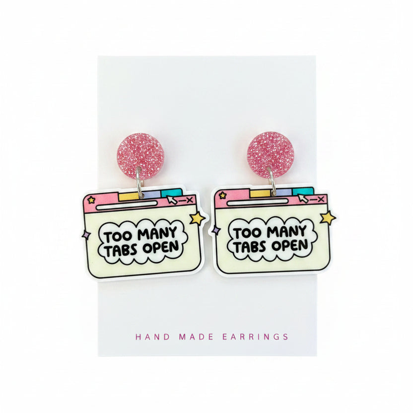 Earrings with &