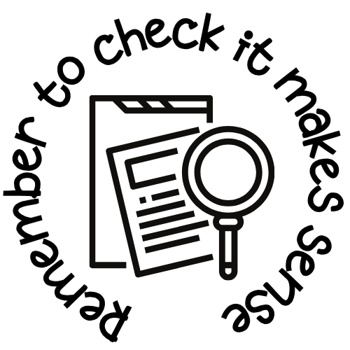 Stamp Set - 6 x Writing Feedback Stamps 30mm round
