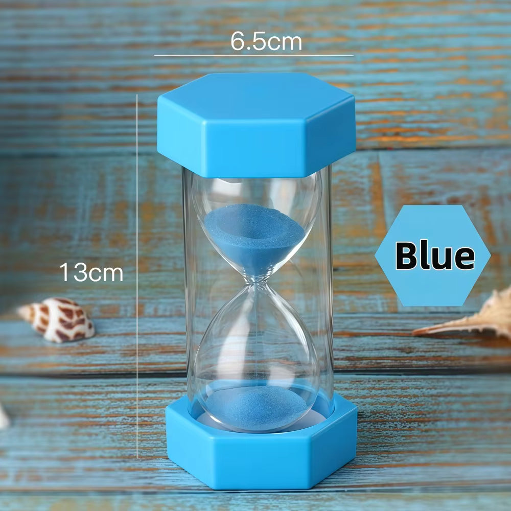 NEW Set of 6 Large Sand Timers -  1 min, 2 min, 3 min, 5 min, 10 min, 15 min