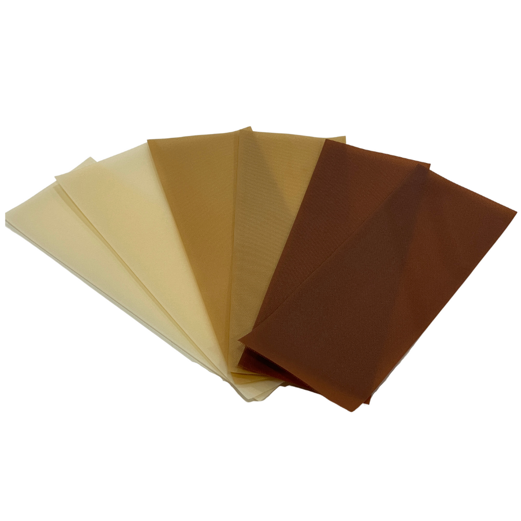 6 bandes Velcro de couleurs marron – Marqueurs de place pour salle de classe Clever Strips