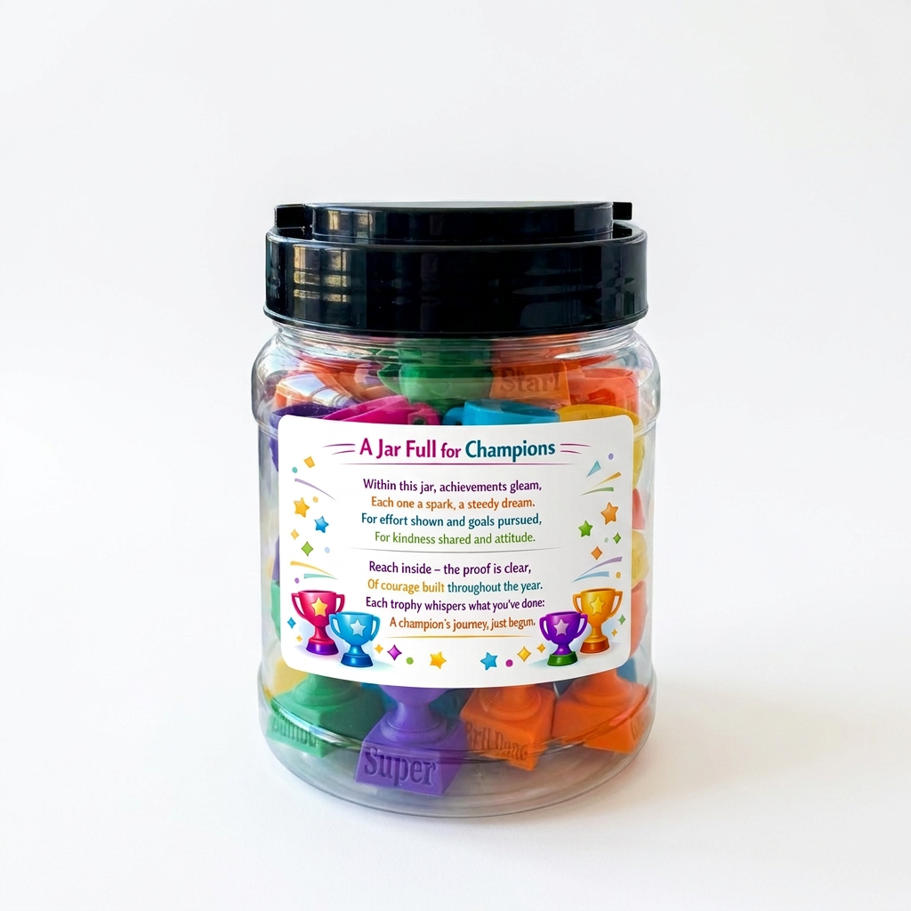 NEW!! Jar full of Colourful Champions