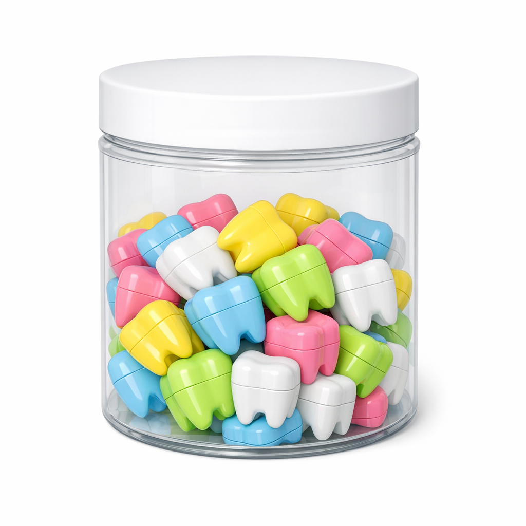 Tooth Fairy "I lost a tooth today" Mini lost tooth jars