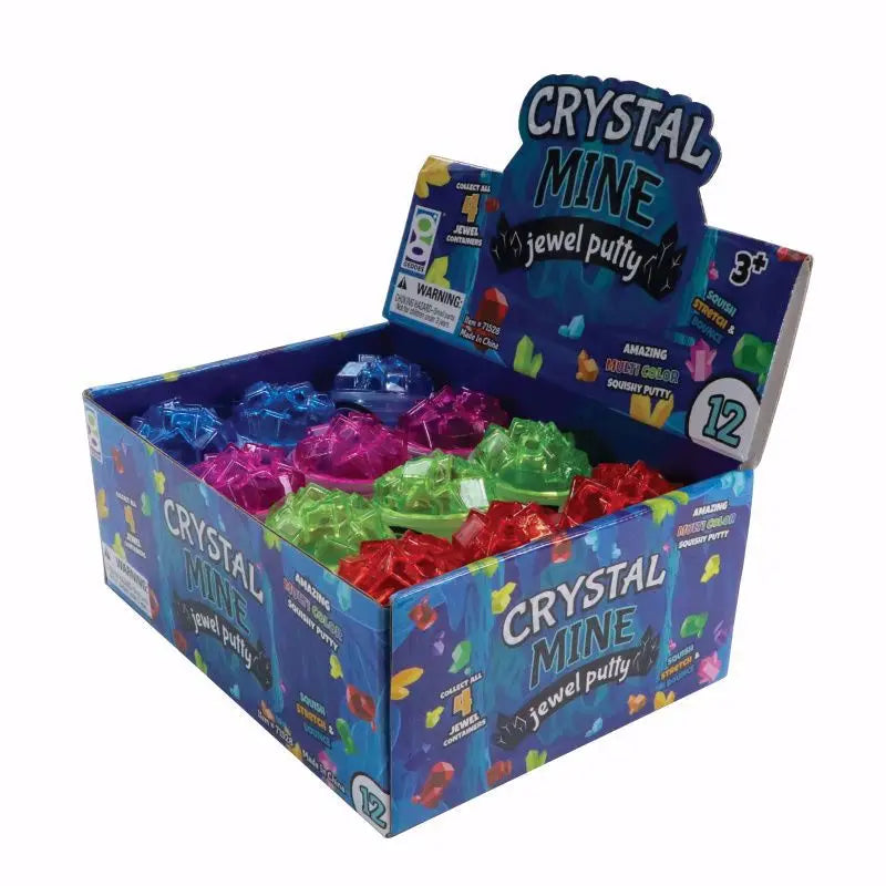 4 Pack Crystal Mine Jewel Putty