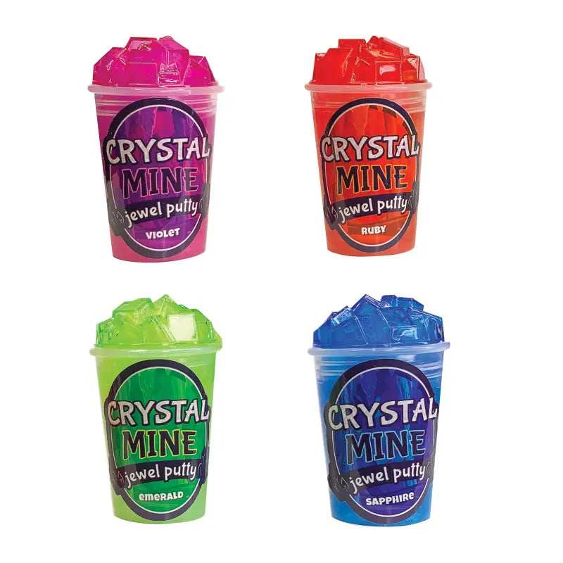 4 Pack Crystal Mine Jewel Putty