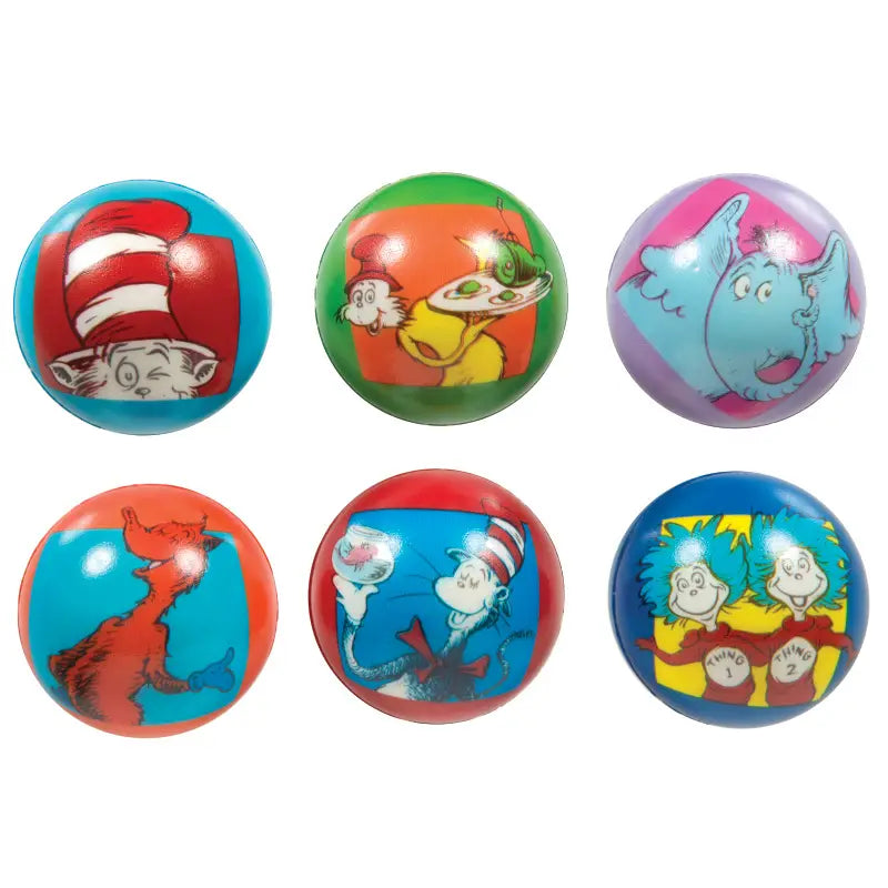 6 x Dr Seuss Stress Balls