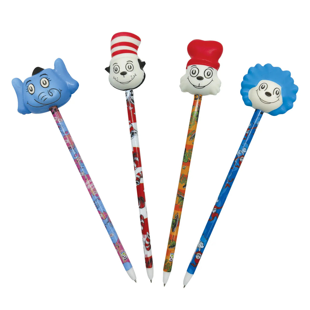 BRAND NEW! Dr Seuss Squishy Characters Pen with Topper