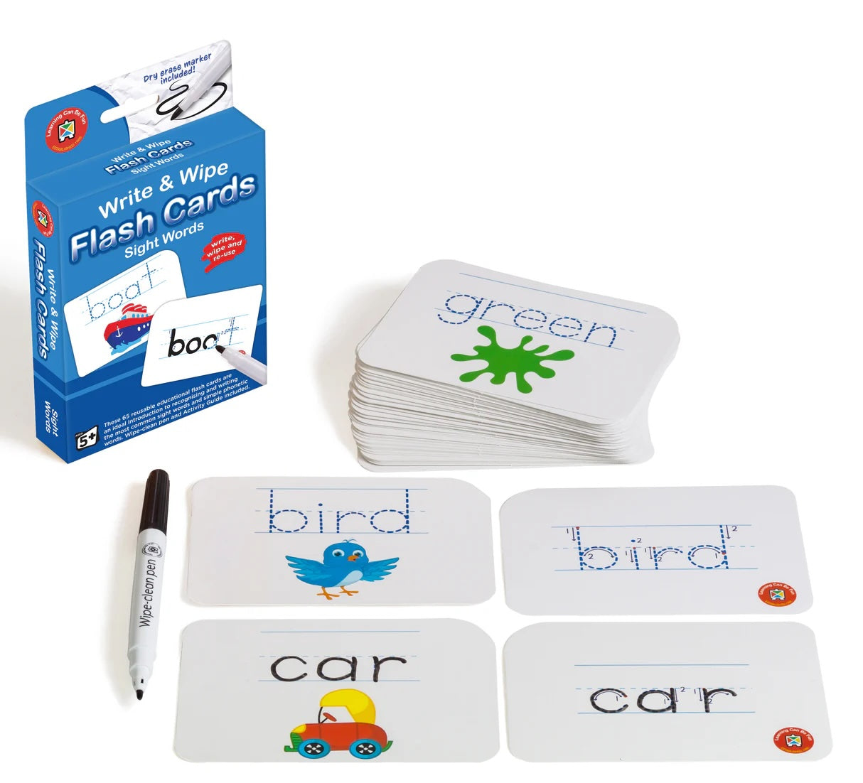 Write and Wipe Flash Cards - Sight Words