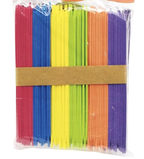FOAM Jumbo Coloured Craft Sticks 15.3cm x 2cm Pack of 54 Craft Fun