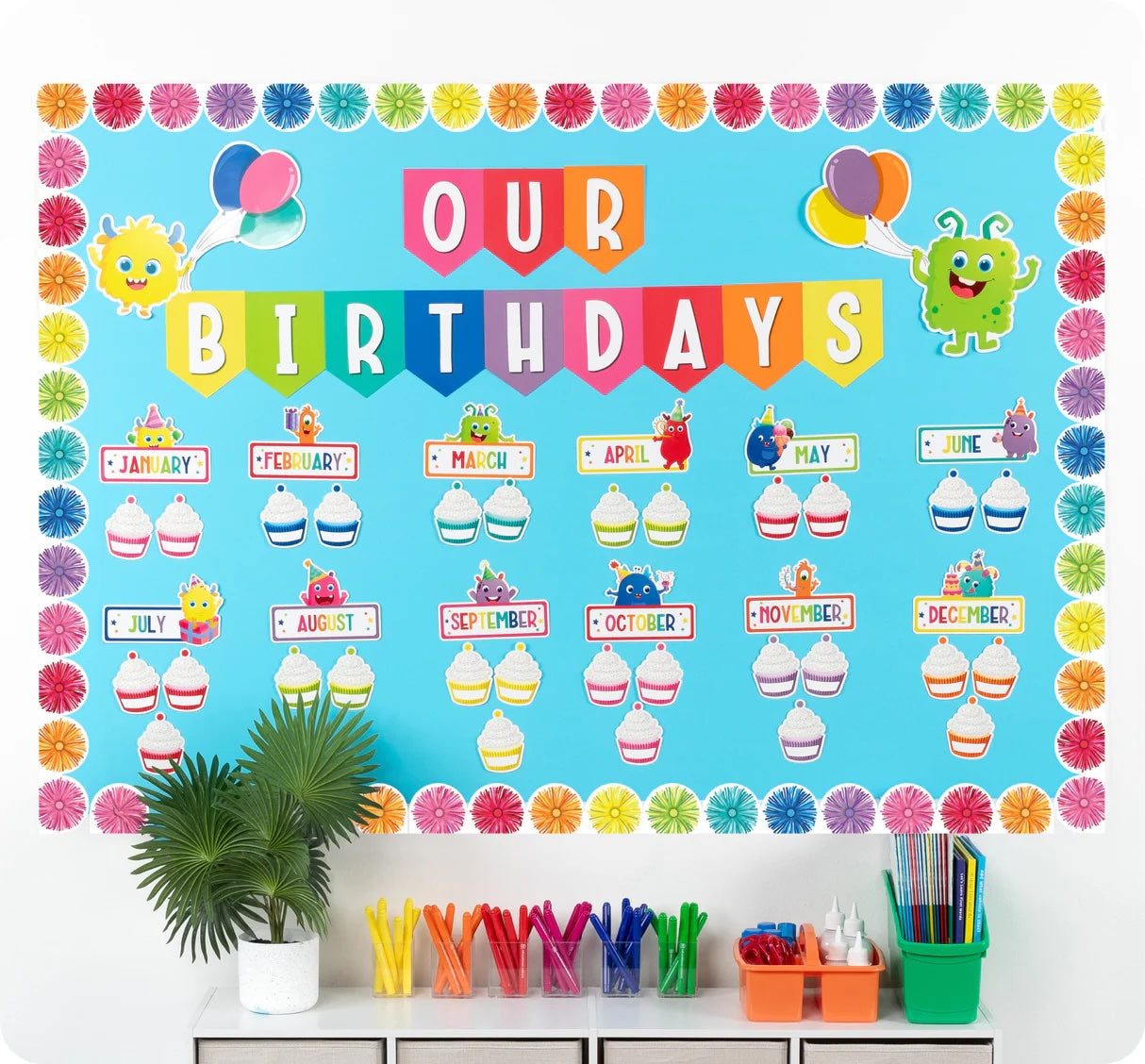 Giggle &amp; Grow Birthday Bulletin Board Set