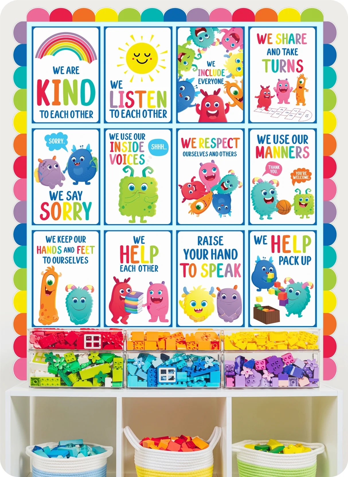 Giggle &amp; Grow Classroom Rules Poster Set