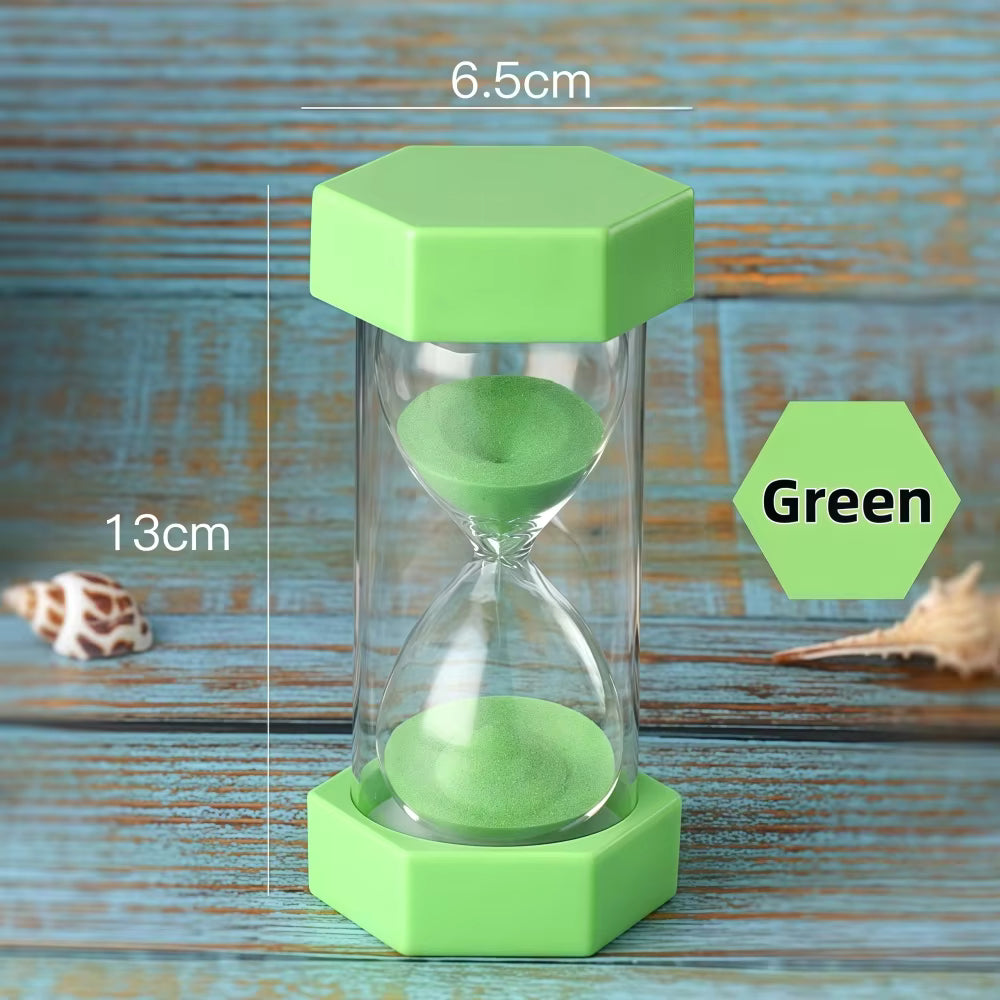 NEW Set of 6 Large Sand Timers -  1 min, 2 min, 3 min, 5 min, 10 min, 15 min