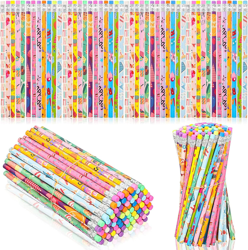 Happy Birthday Pastels Pencils