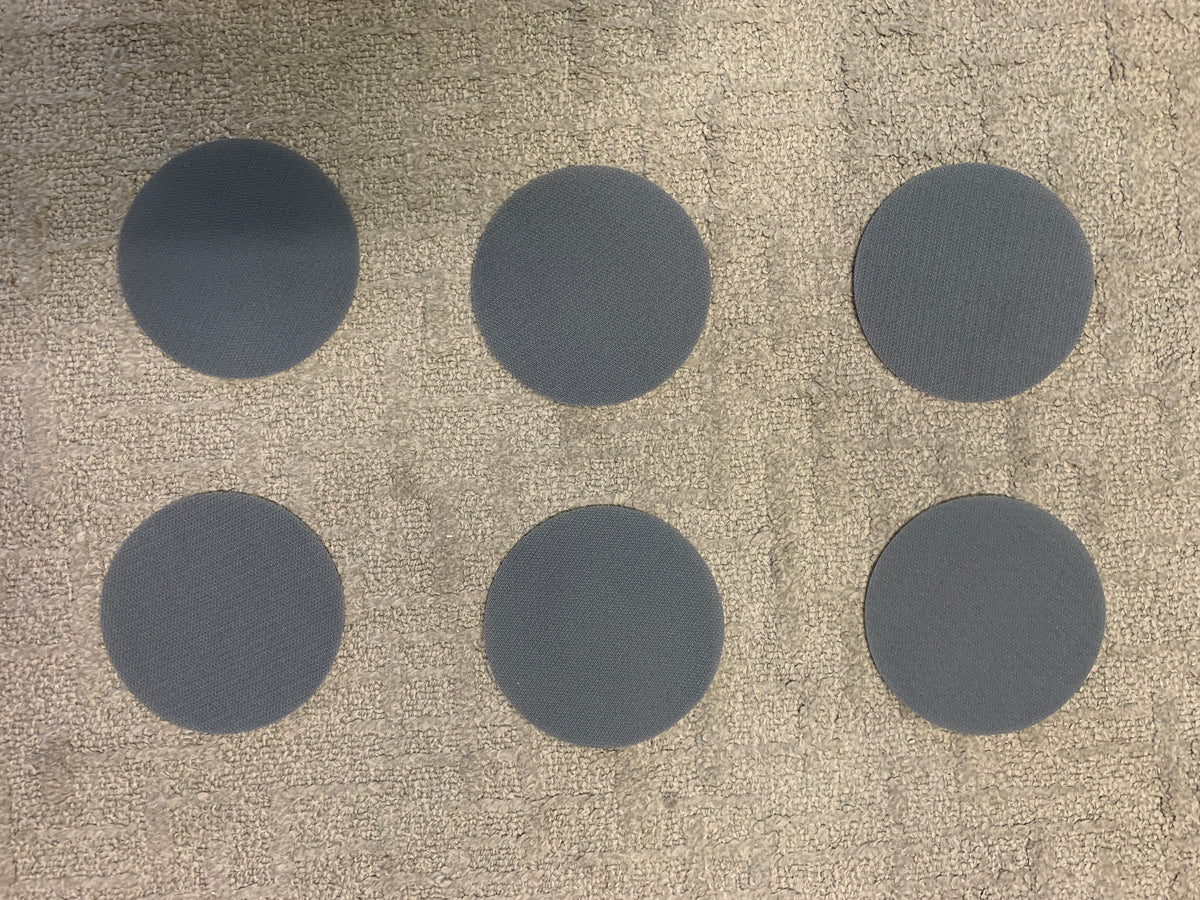 6 Grey -  Clever Spots Classroom Place Markers
