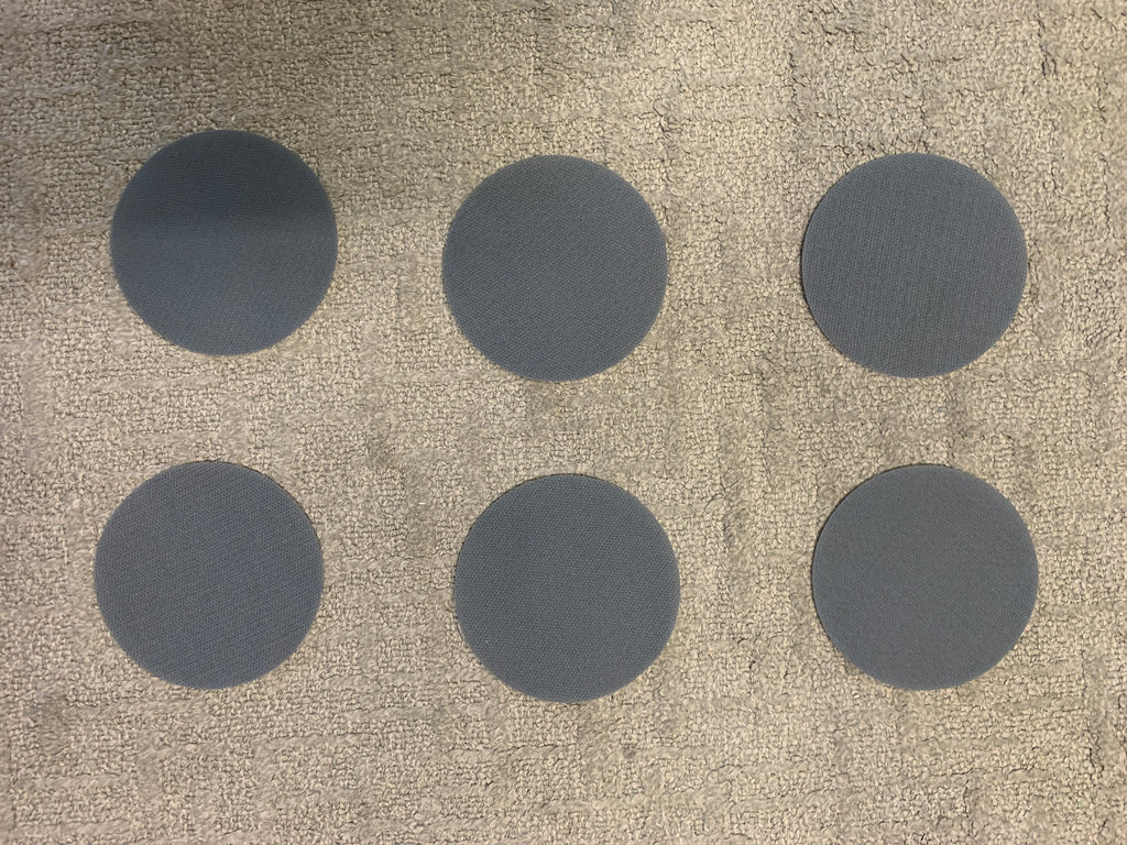 6 Grey -  Clever Spots Classroom Place Markers