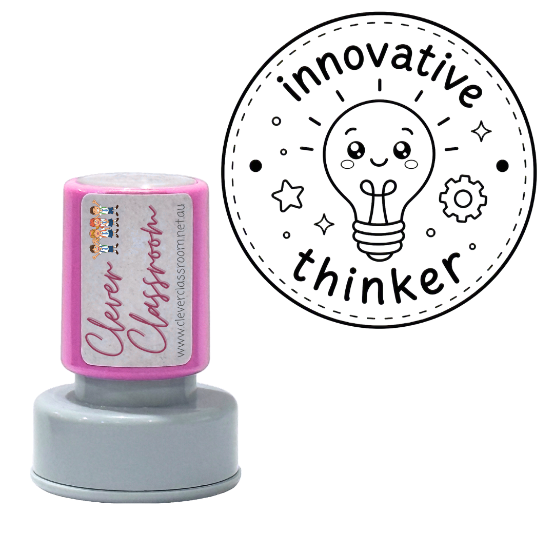 Innovative thinker Teacher Stamp 30mm round