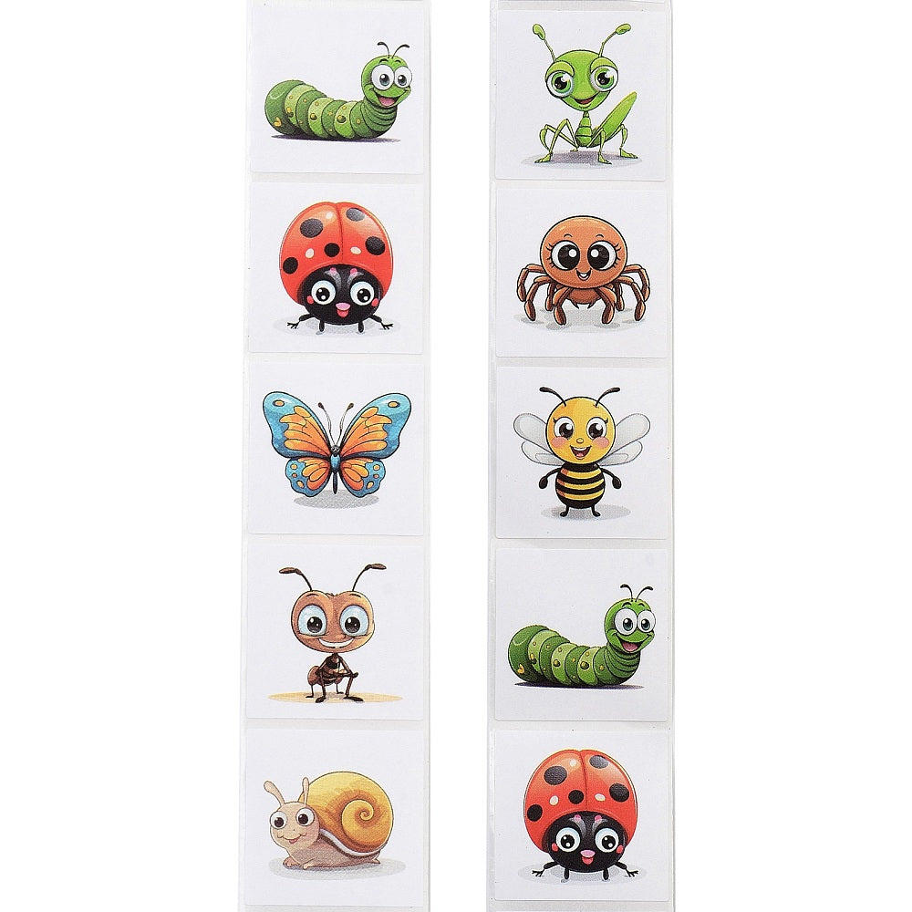 NEW! Insects 500 stickers on a roll
