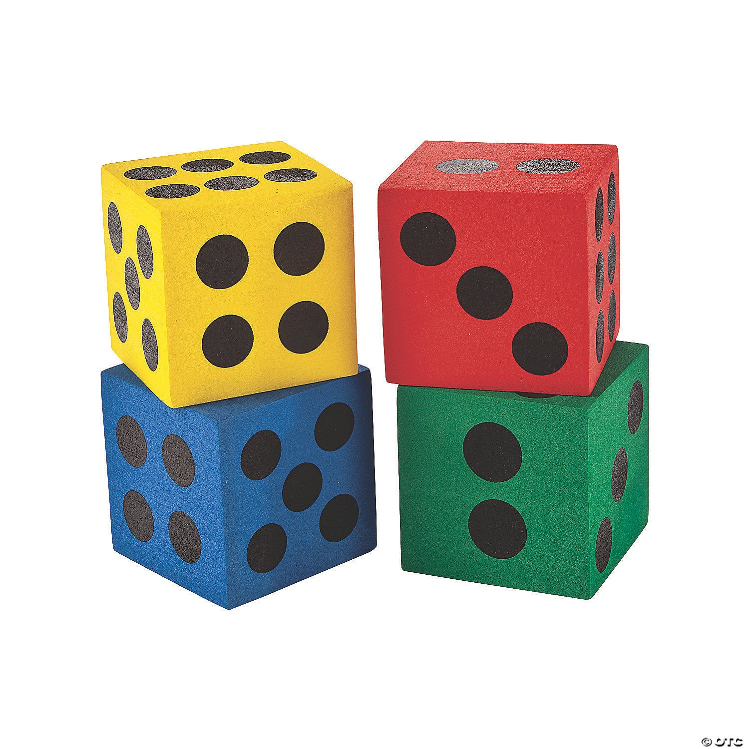 Jumbo Foam Dice 4 Pack