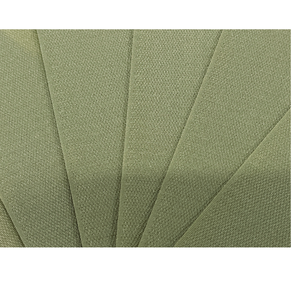 6 bandes Velcro tout kaki/vert olive – Marqueurs de place pour salle de classe Clever Strips