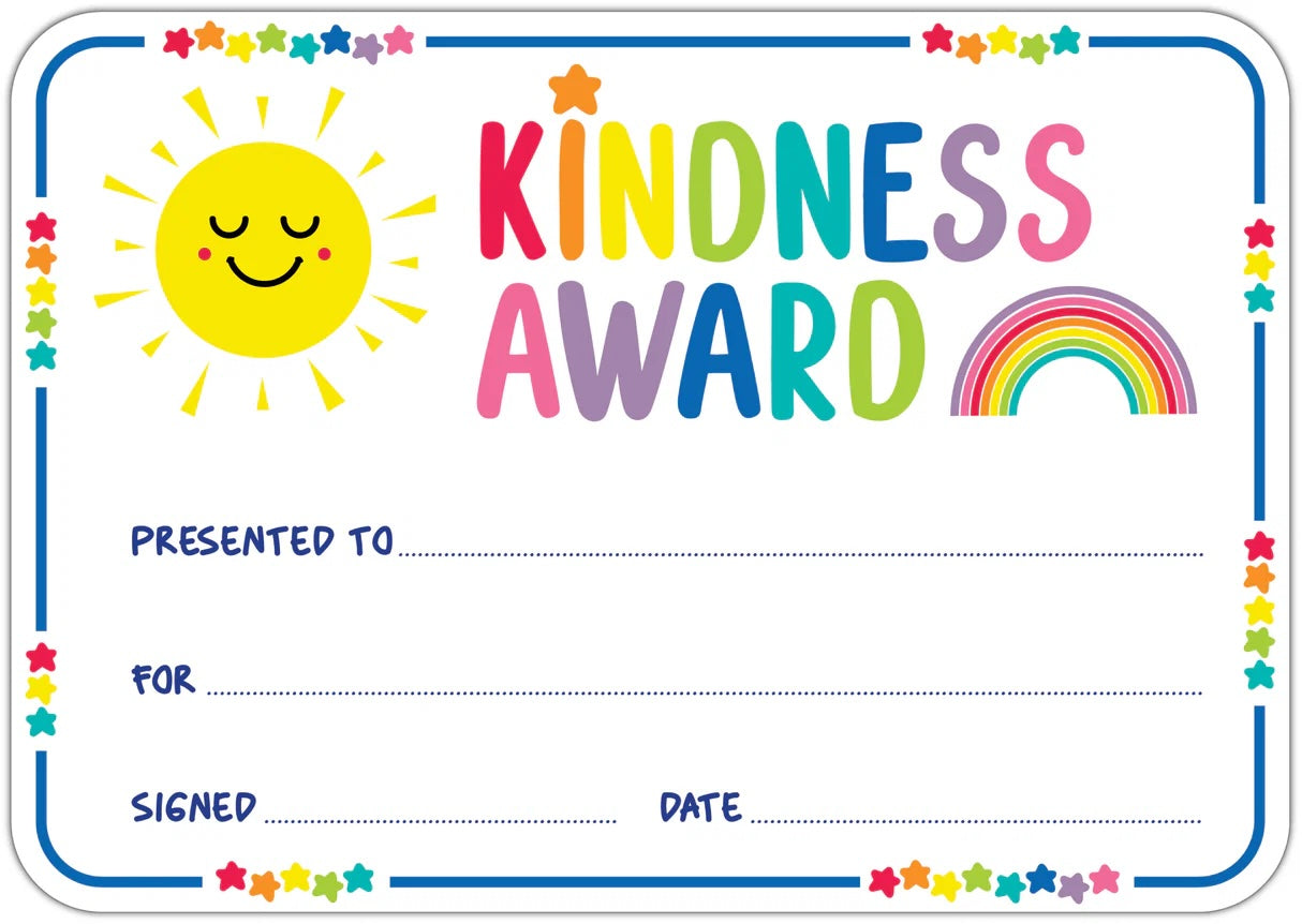 Kindness Award Certificates