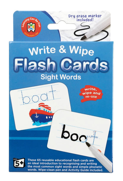 Write and Wipe Flash Cards - Sight Words