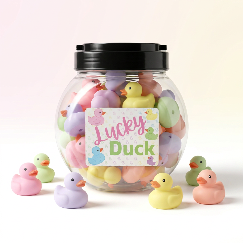 NEW!! LARGE Pastel Lucky Ducks - class set of incentive ducks in a home