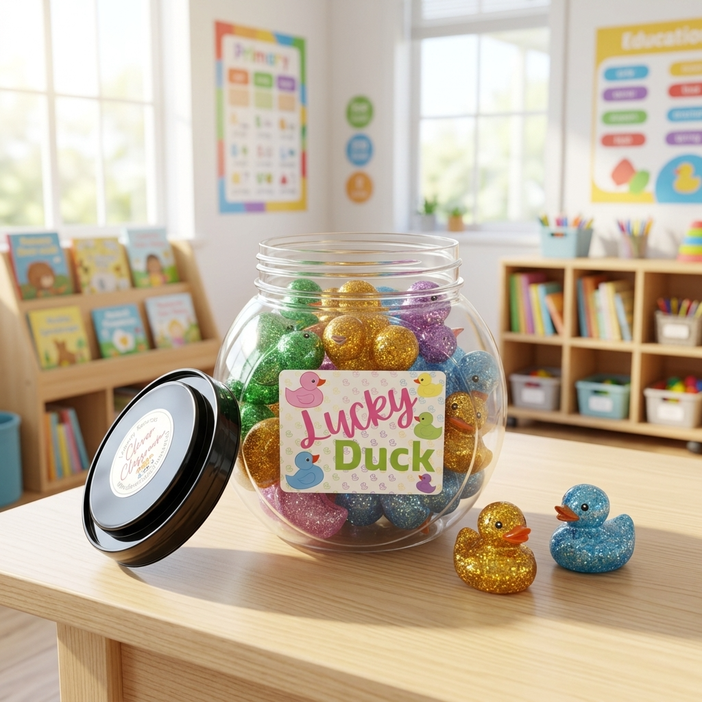 NEW!! LARGE Glitter Lucky Ducks