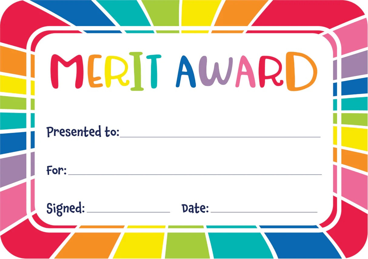 Merit Award Certificates