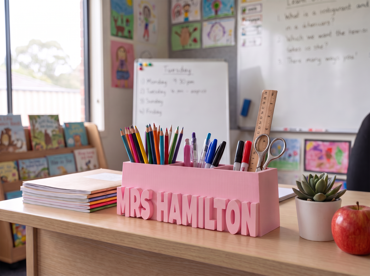 Personalised Desk Organiser Stationery Holder