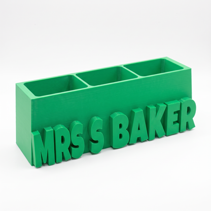Personalised Desk Organiser Stationery Holder