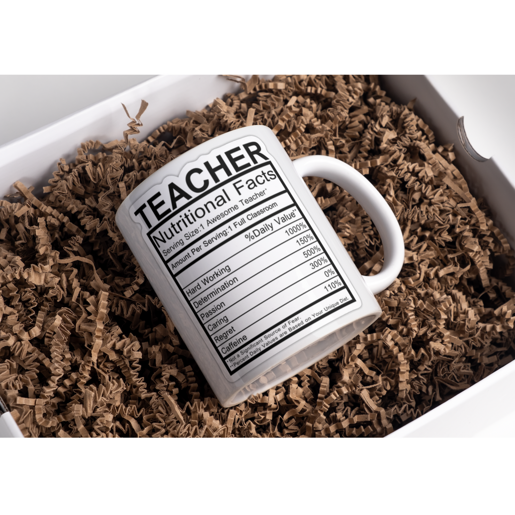 Personalised Teacher Mug - Nutritional facts