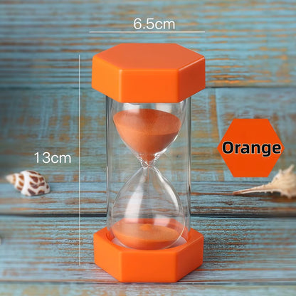 NEW Set of 6 Large Sand Timers -  1 min, 2 min, 3 min, 5 min, 10 min, 15 min
