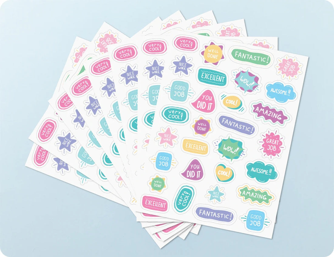 Pastel Pop of Praise Merit Sticker Book