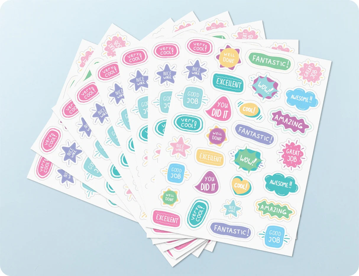 Pastel Pop of Praise Merit Sticker Book