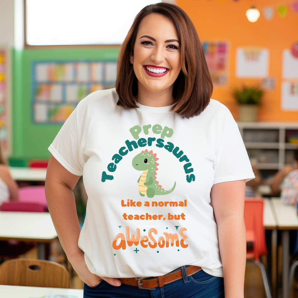 Prep Teachersaurus Teacher T-shirt