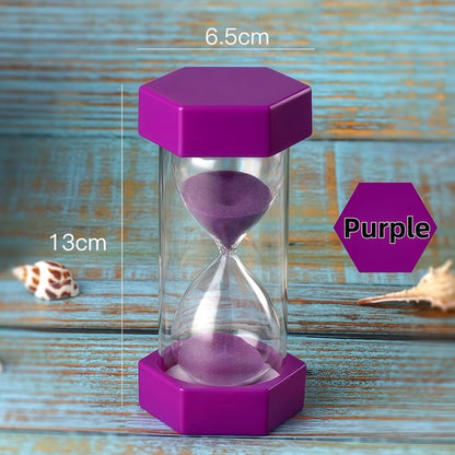 NEW Set of 6 Large Sand Timers -  1 min, 2 min, 3 min, 5 min, 10 min, 15 min