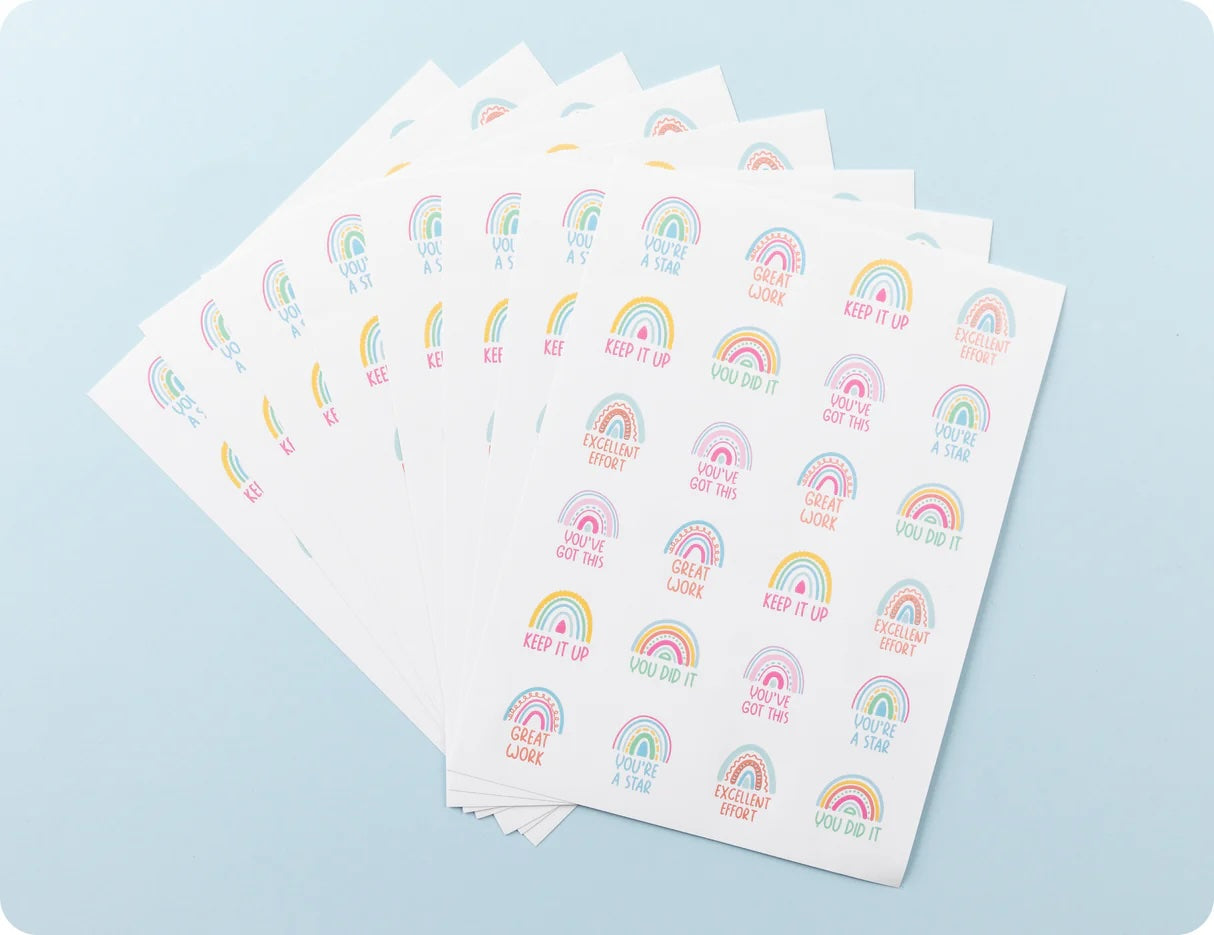 Rainbow Rewards Merit Sticker Book