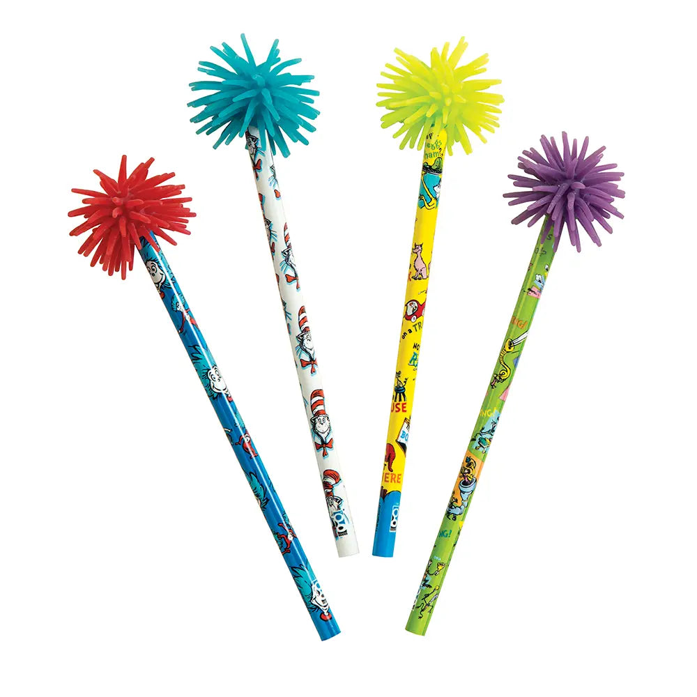 BRAND NEW! Dr Seuss Rainbow Writer Pencil with Topper