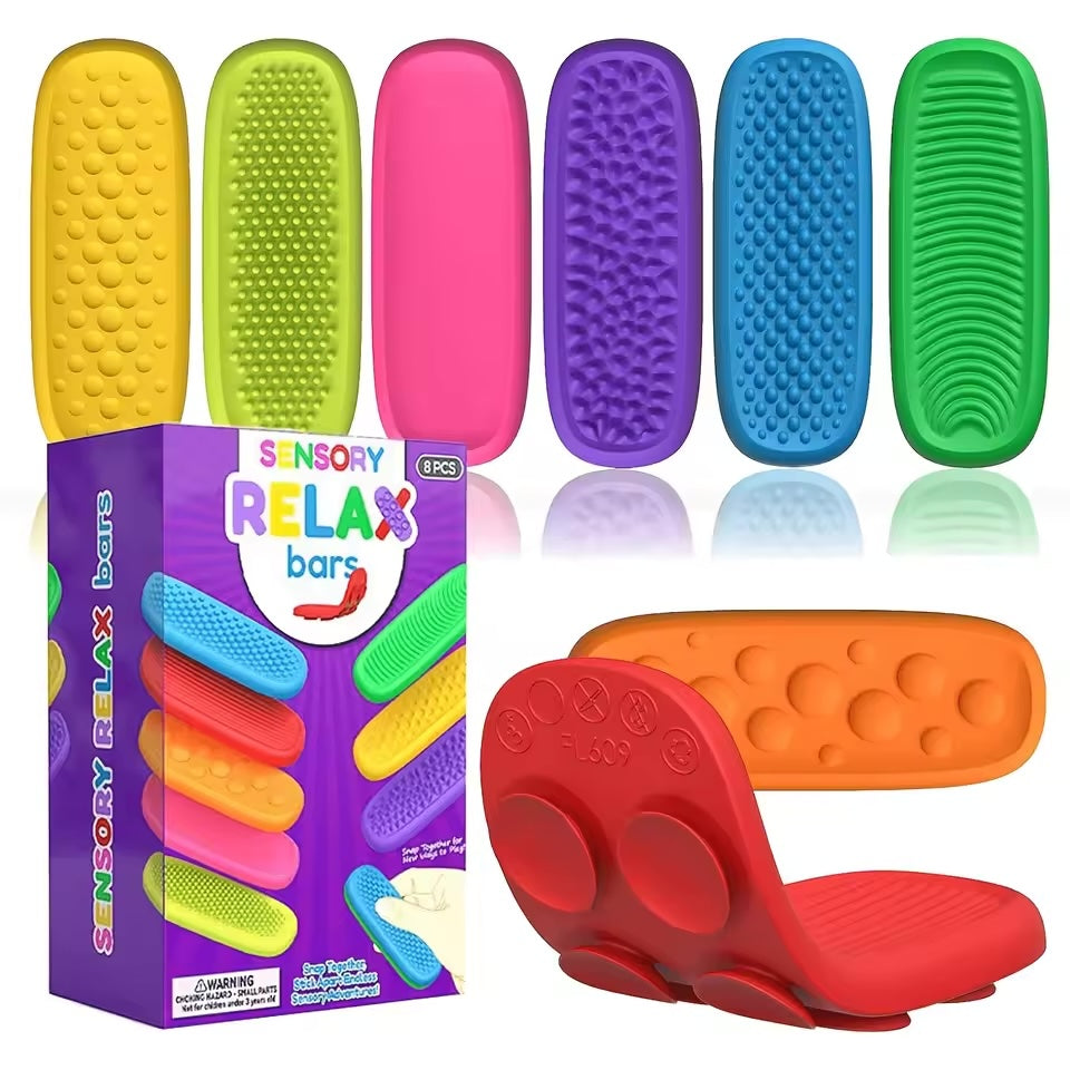 8 Pack of Bright Sensory Relax Bars