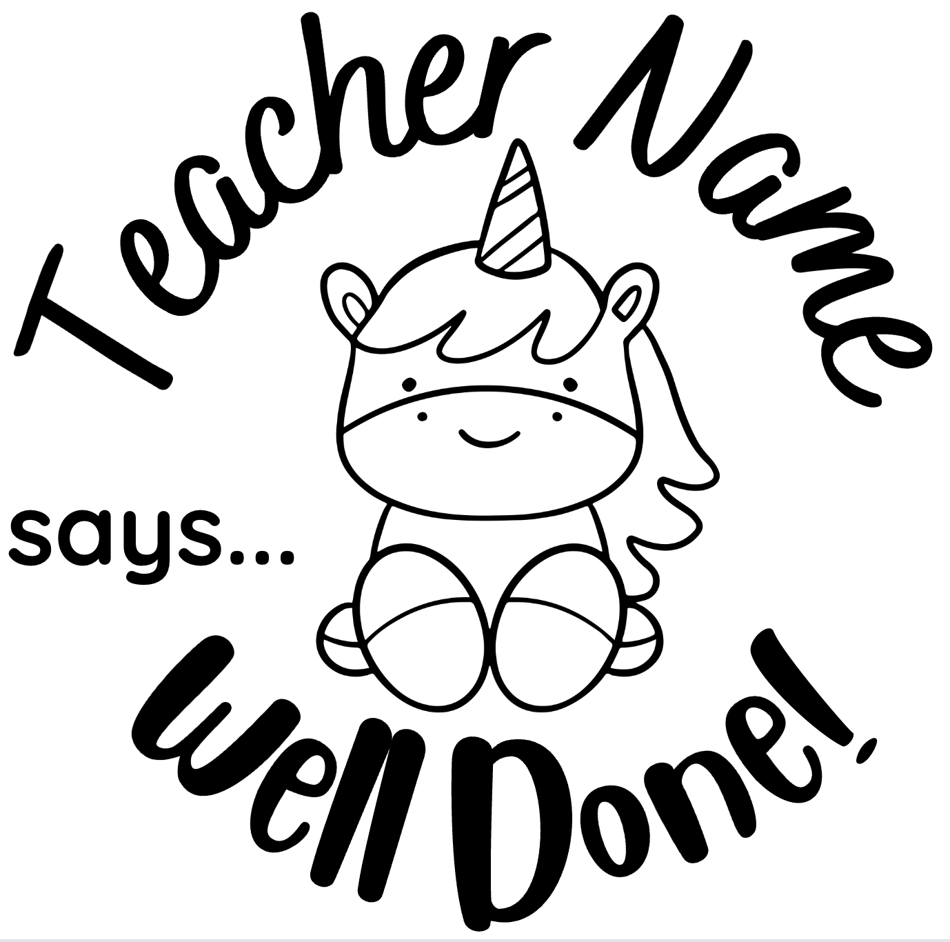 Cute Animals Stamp Set - 3 x Teacher Stamps 30mm