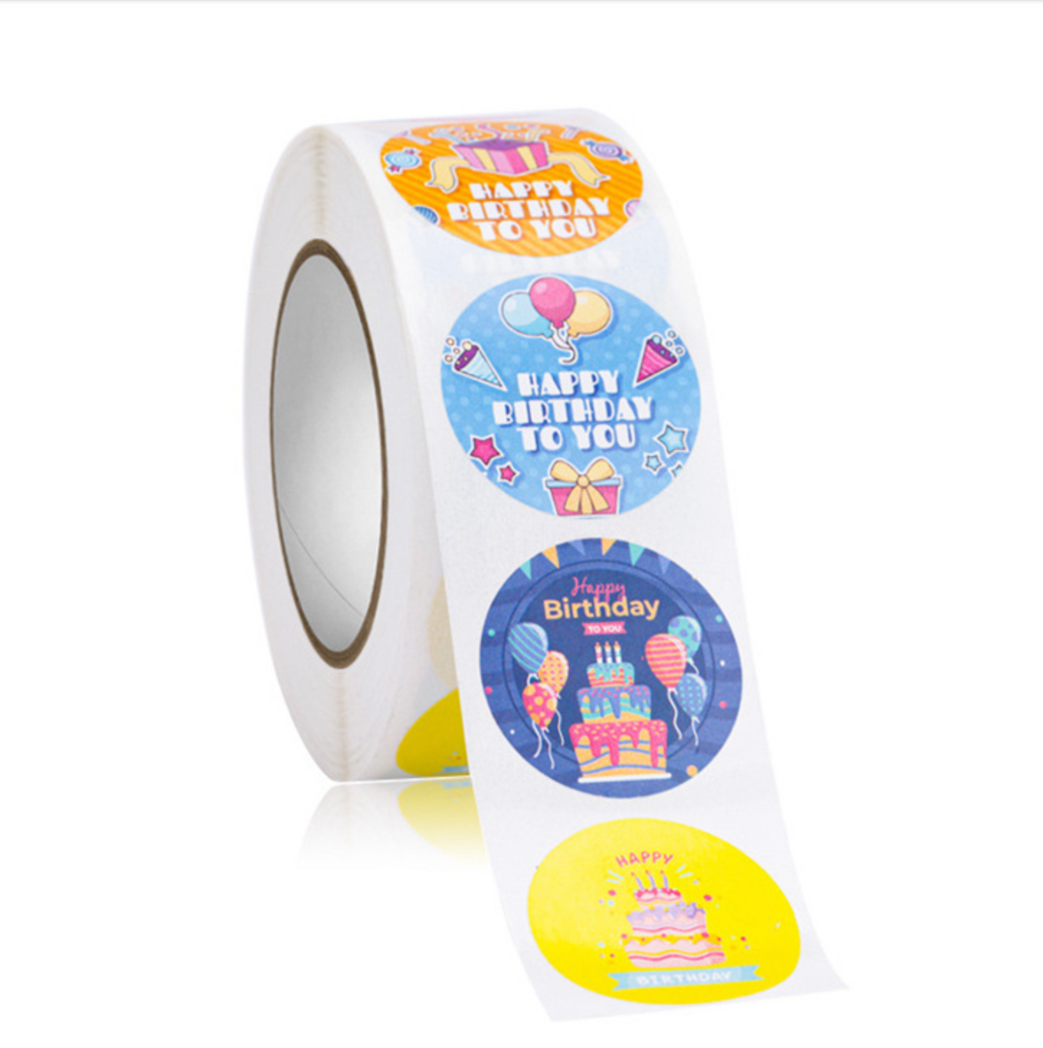 Happy Birthday To You! 500 on a roll -  Colourful Teacher Merit Stickers