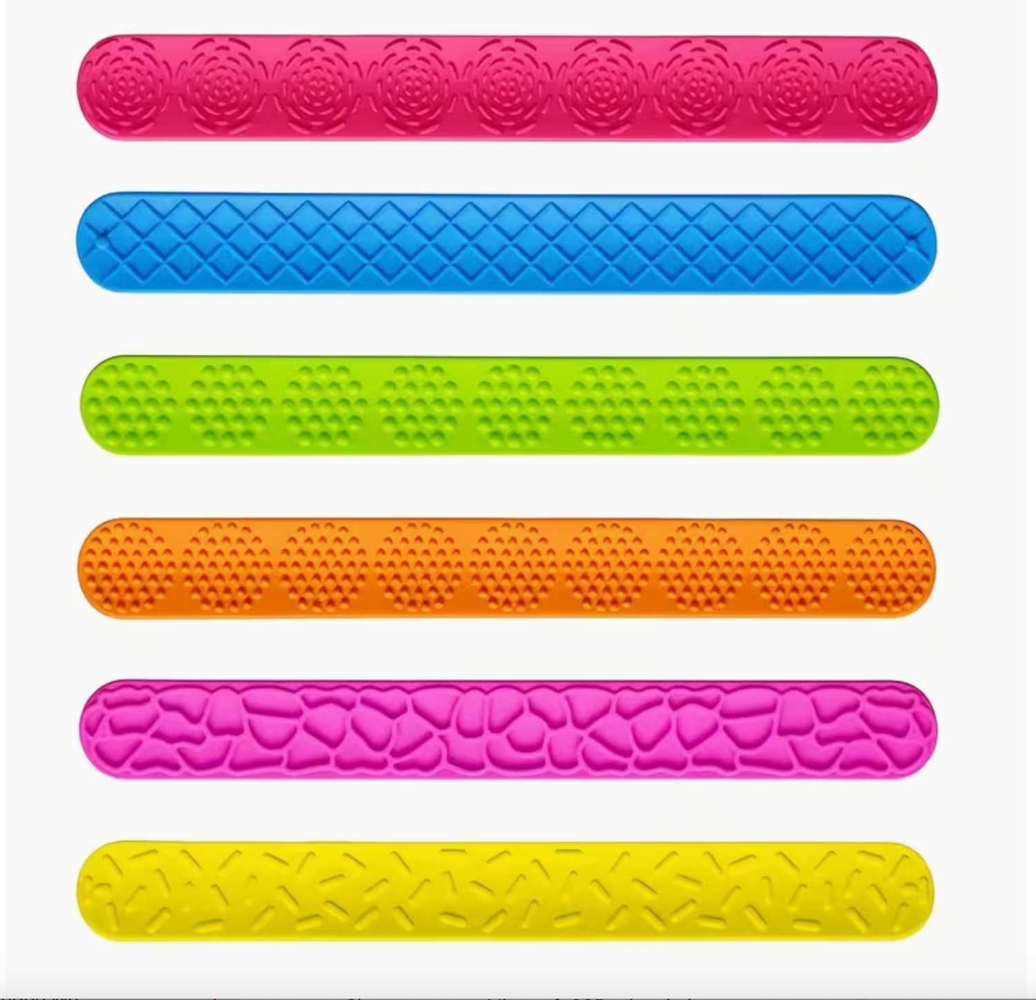 Sensory Slap Bracelets 6 Pack - Sensory Tools