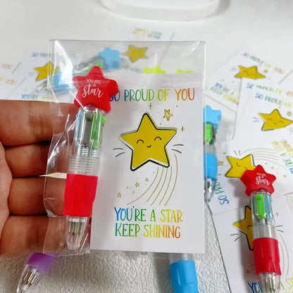 NEW! 24 Pack of Shining Star Pens with card