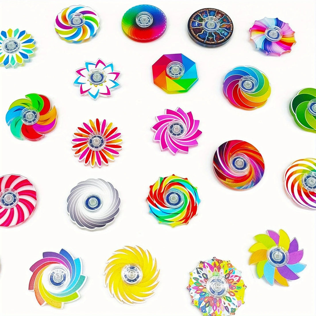 Mini Colourful Fidget Spinner Toy 5 Pack