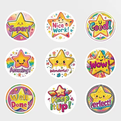 Super Stars Stickers 500 on a roll