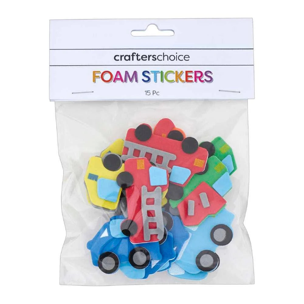 Transport Foam Stickers - 15 pcs