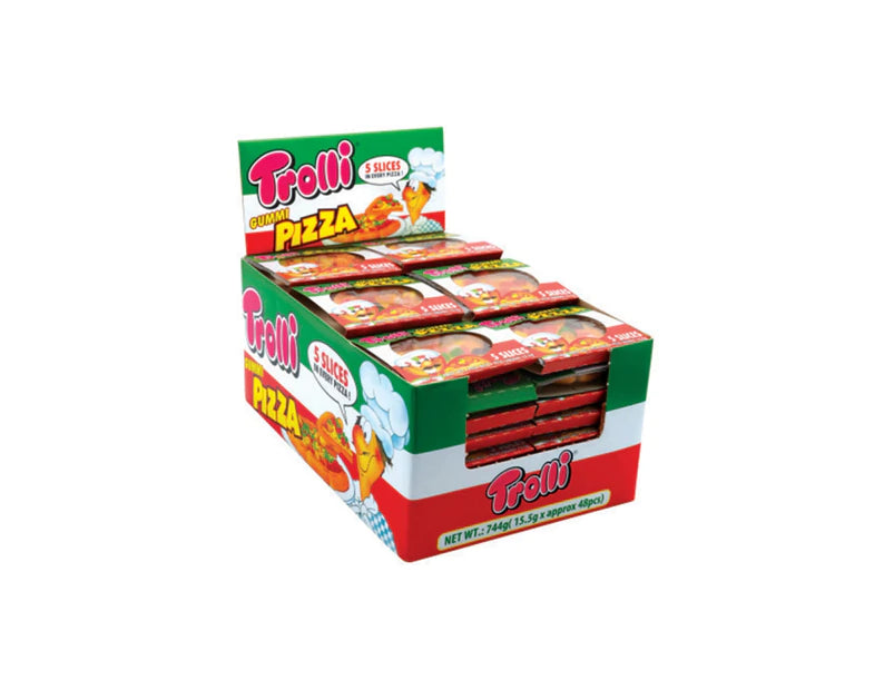 Trolli 5 Slice Pizza Candy - Carton of 48